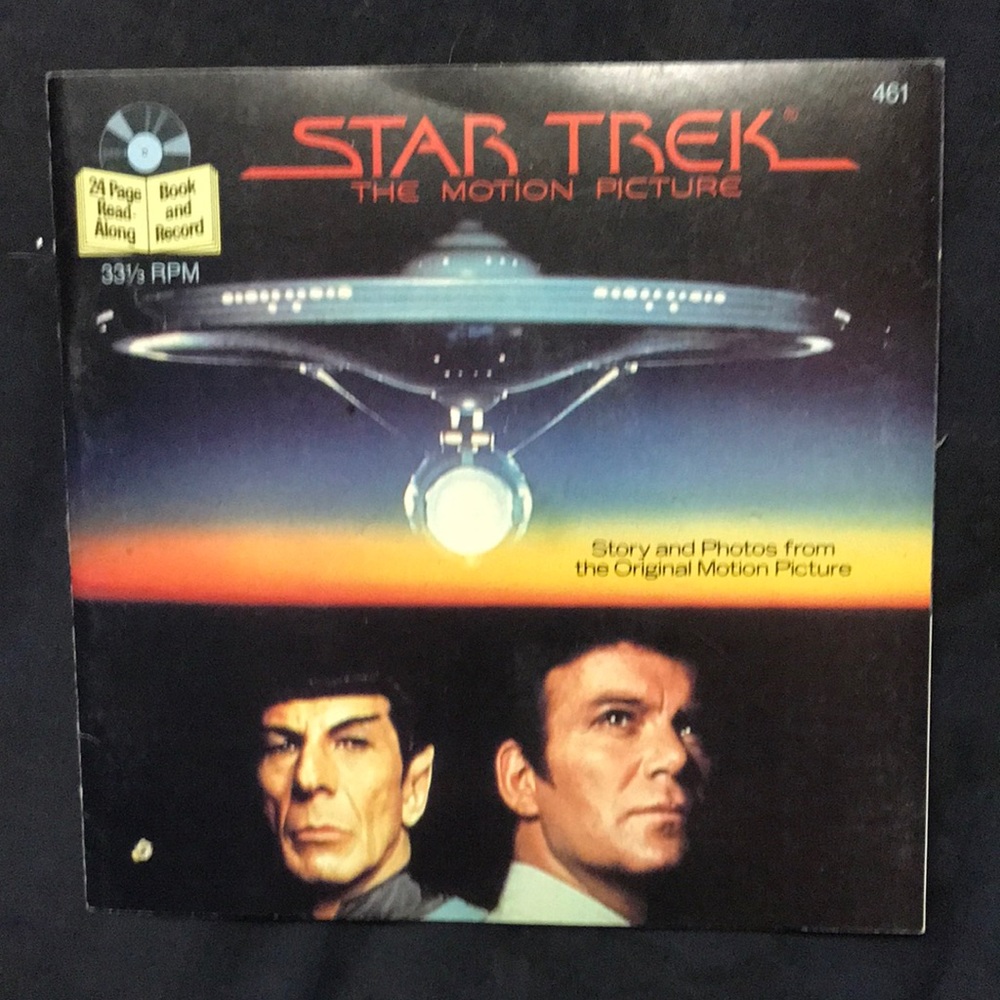 Vintage Star Trek The Motion Picture read along book with a 331/3 Lp